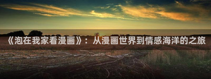 omofun专注动漫的网站：《泡在我家看漫画》：从漫画世界到情感海洋的之旅